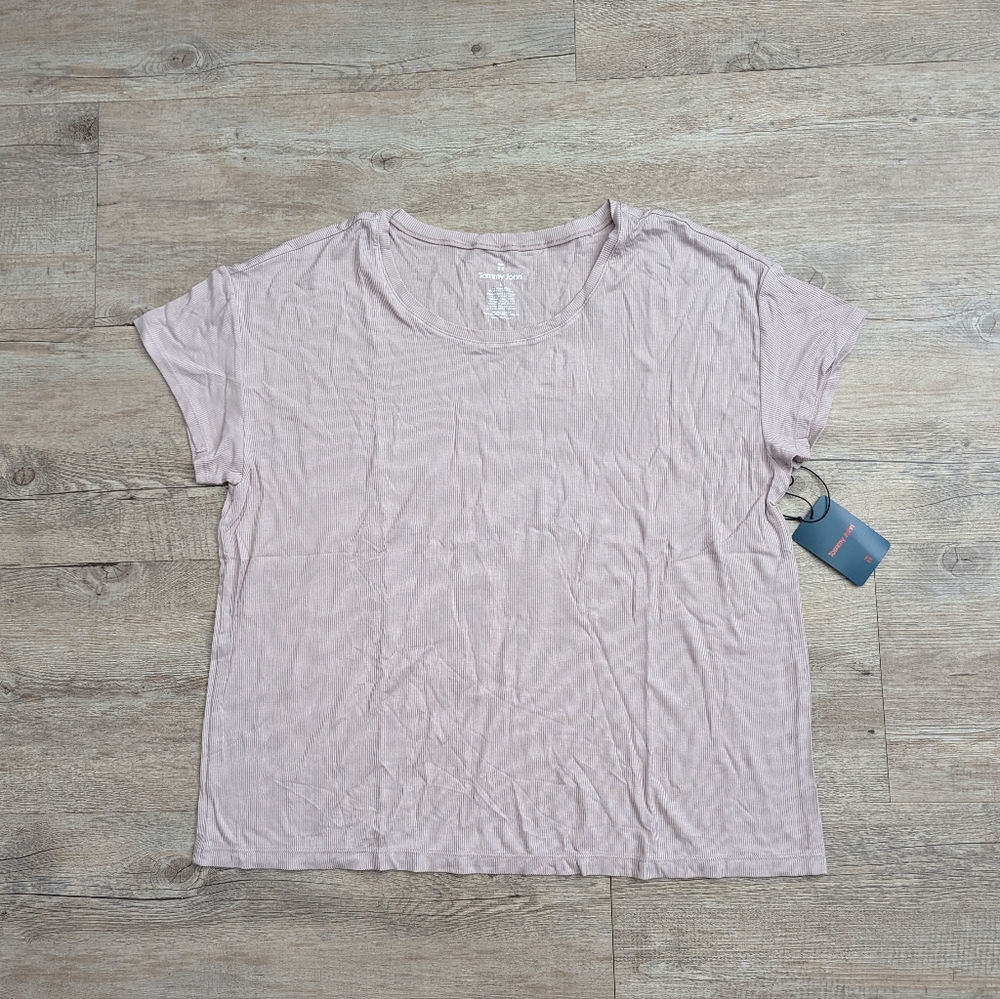 Tommy John SS RIB PJ TEE- L